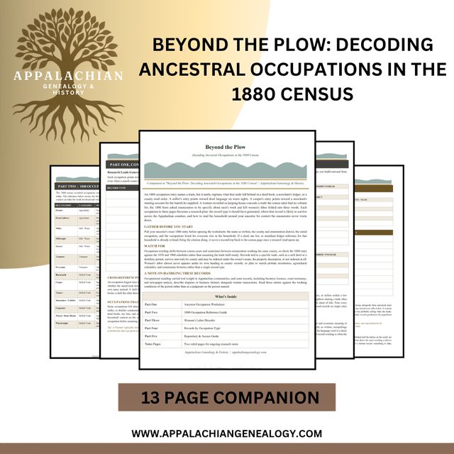 Beyond the Plow: Decoding Ancestral Occupations in the 1880 Census