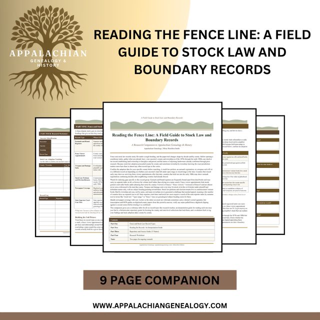 Reading the Fence Line: A Field Guide to Stock Law and Boundary Records
