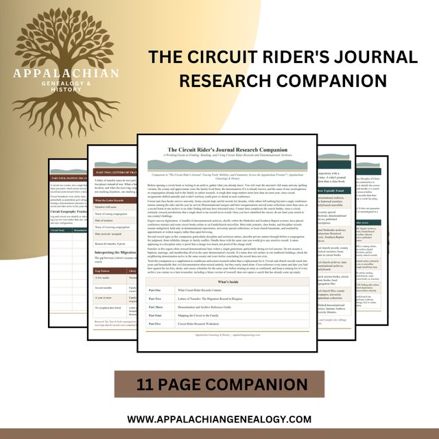 The Circuit Rider's Journal Research Companion