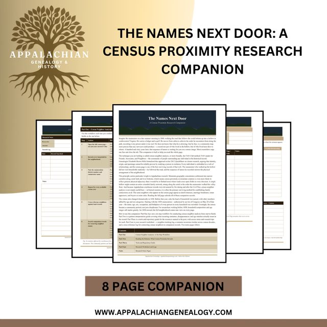 The Names Next Door: A Census Proximity Research Companion